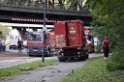 LKW blieb unter Bruecke haengen Koeln Ehrenfeld Innere Kanalstr Hornstr P482